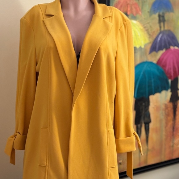 Joseph Ripkoff Swing Jacket Mustard Gold Size 16 - Picture 1 of 2